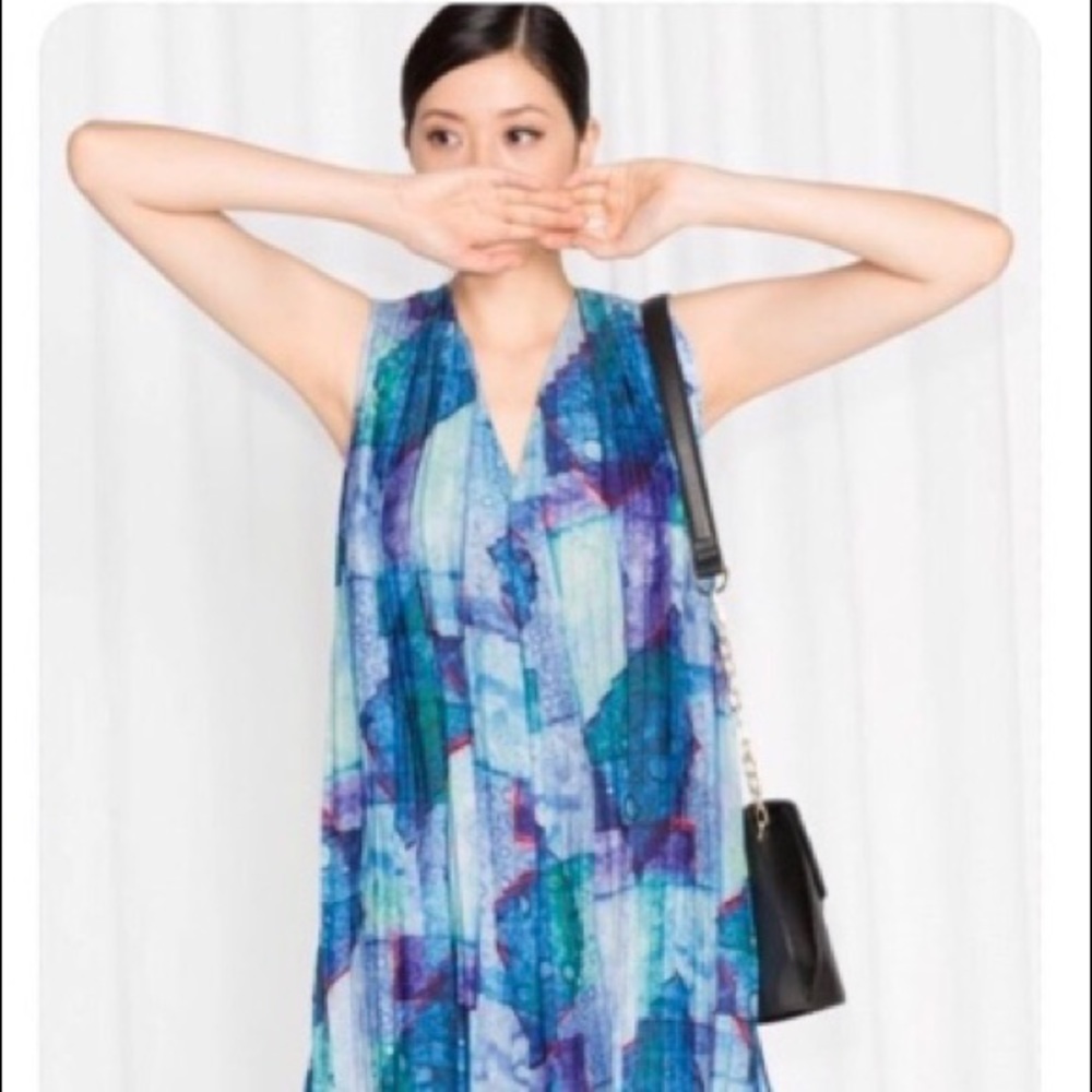 & Other Stories pleated dress